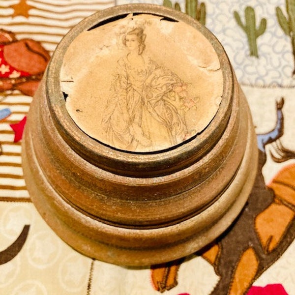 Early 1900's Ladies Musical Powder Container