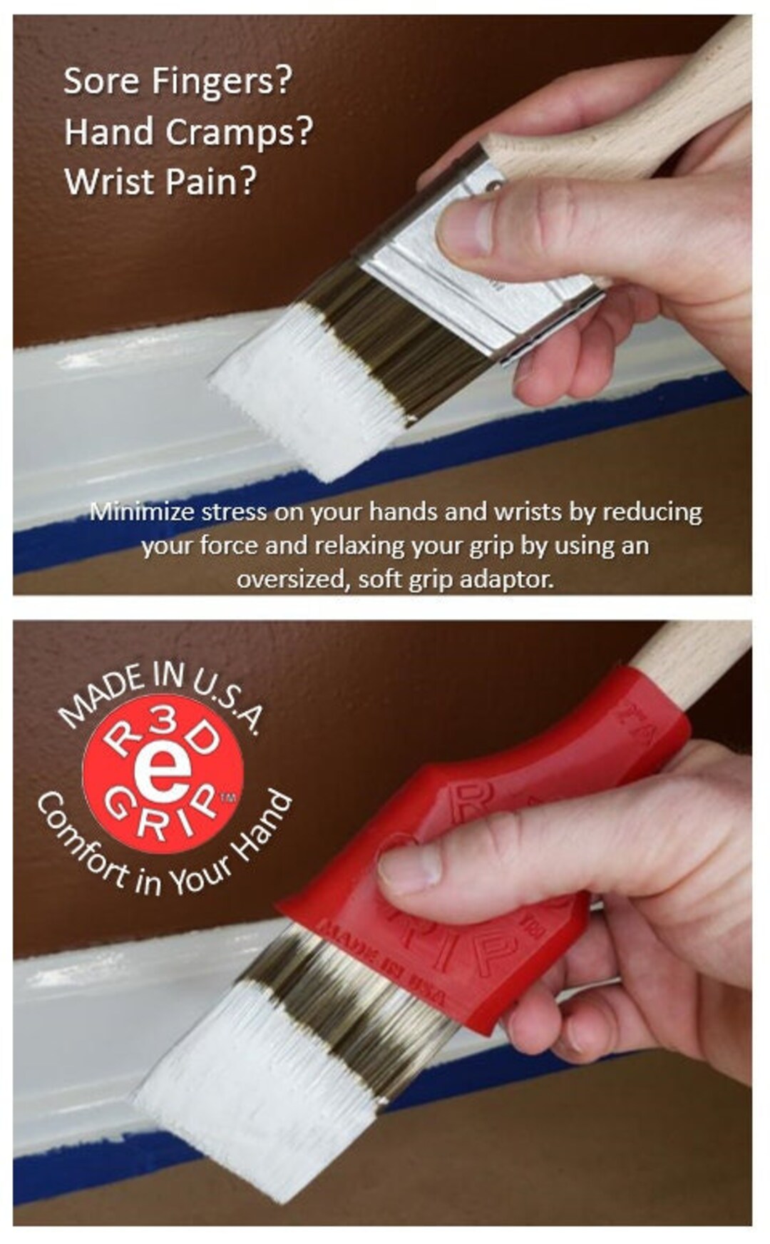 Paint Brush Grip Cover R3degrip ready Grip Durable Brush Etsy