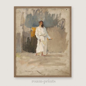Walk with Christ | Jesus Christ Painting | Vintage Printable Art | 001