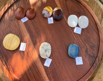 Jasper & Agate Worry Stone: Stress Relief Palm Stone