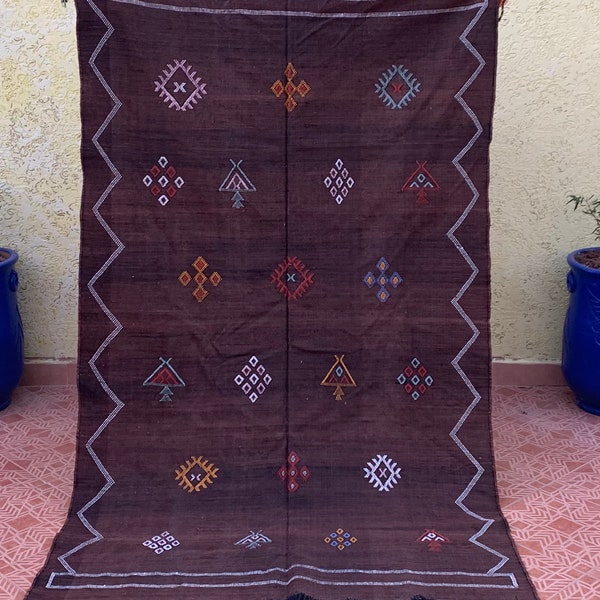 Tappeto di seta Cactus marocchino, tappeto autentico, tappeto di seta genuino, tappeto fatto a mano, tappeto Area, tappeto berbero, tappeto personalizzato