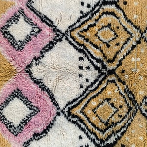 Tapis marocain personnalisé, tapis berbère, tapis Beni Ourain, tapis fait main, tapis bohème, tapis unique, tapis berbère, tapis en laine image 3