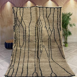 Custom Moroccan rug, Berber rug, beni ouarain rug, handmade rug,bohemian rug, unique rug, Berber carpet, wool rug, stunning beni ouarain rug
