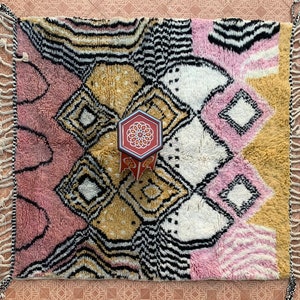 Tapis marocain personnalisé, tapis berbère, tapis Beni Ourain, tapis fait main, tapis bohème, tapis unique, tapis berbère, tapis en laine image 8