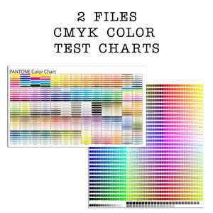 Sublimation Spot Color Charts/Digital Download Printable Color Chart/ Spot Color Set-up/ Color Testing