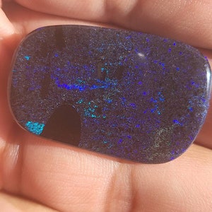 Large electric blue/green Andamooka matrix opal 19.55ctw. Was 95 now 50