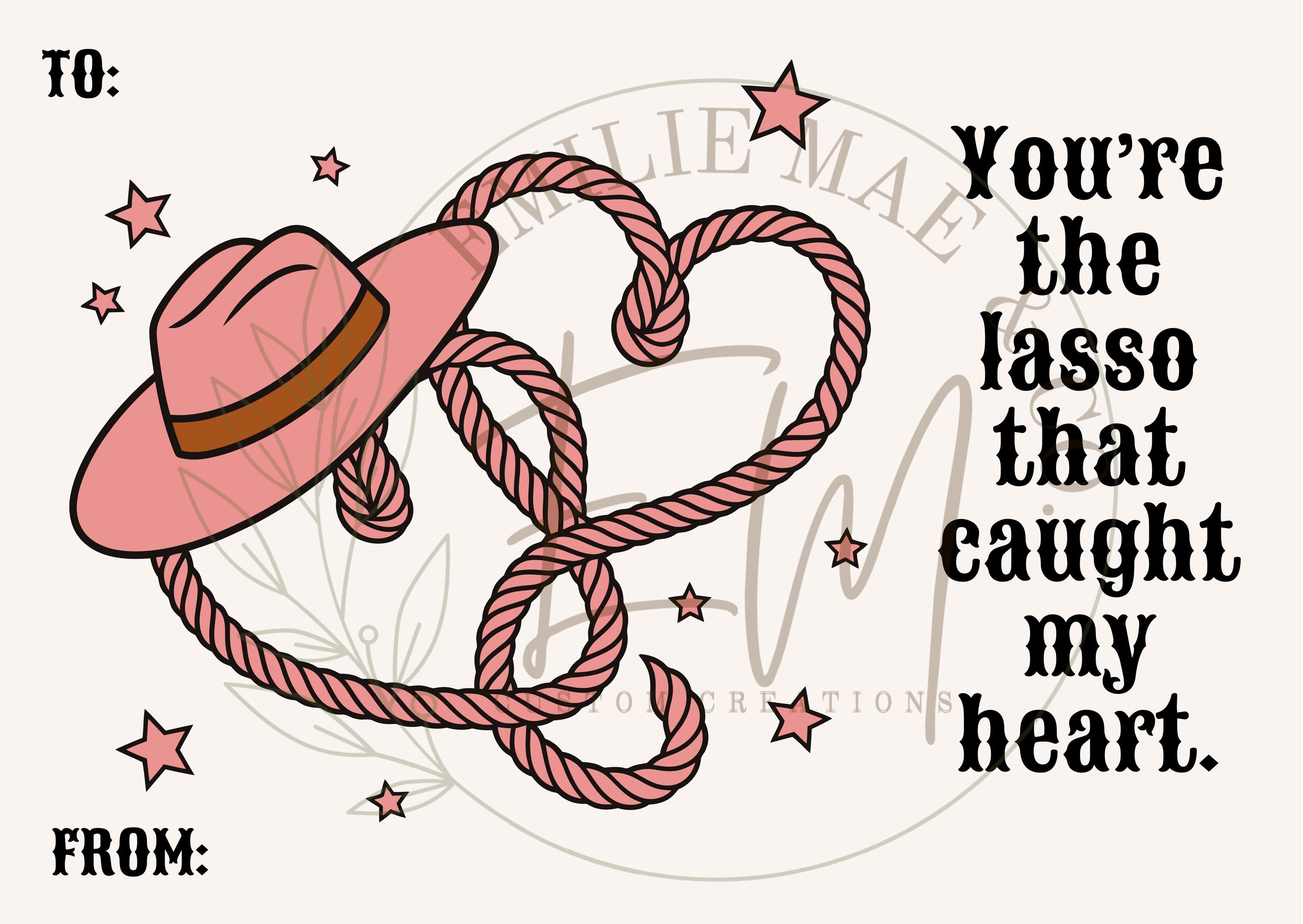 Western Cowboy Valentine’s Day Cards | Digital Printable Set | Instant ...
