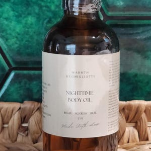 Nighttime Body oil moisturizing body oil dry skin body oil organic body oil massage oil Father&#39;s day