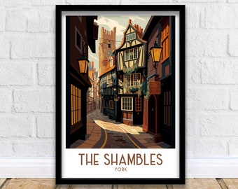 York Travel Print  | Travel Poster | York | Travel Print | York Poster | Travel | York Minster | Yorkshire Print | York Art | Travel Posters