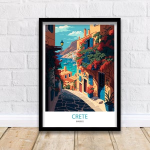 Crete Travel Print  | Crete Poster | Crete Wall Art | Crete | Greece Wall Art | Greece Poster | Greece Print | Greek Island | Crete Greece