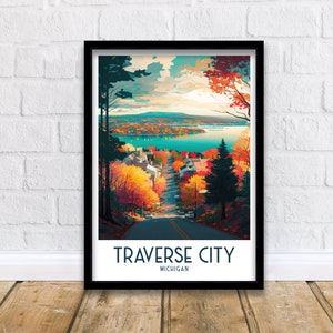Michigan Travel Print   | Michigan Print | Michigan Poster | Travel Poster | Michigan Art | Travel Print | Michigan Art Print