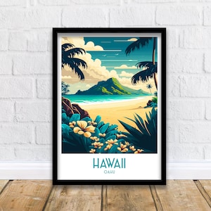Hawaii Travel Print  | Hawaii Poster | Hawaii Wall Art | Travel Print | Hawaii Print | Travel Poster | Hawaii Travel Poster