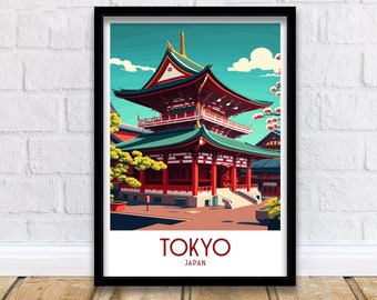 Tokyo Travel Print  | Tokyo Poster | Tokyo Travel Print | Tokyo Wall Art | Travel Poster | Japan Print | Wall Art | Japan Poster