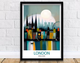 London England Travel Print London Wall Decor London Poster England Travel Prints London Art Print London Illustration London Wall Art