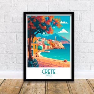 Crete Travel Print  | Crete Poster | Crete Wall Art | Crete | Greece Wall Art | Greece Poster | Greece Print | Greek Island | Crete Greece