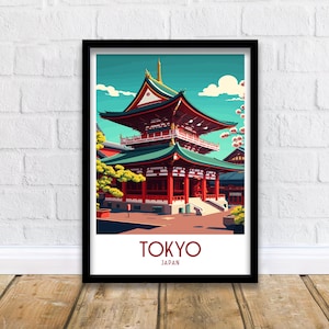 Tokyo Travel Print  | Tokyo Poster | Tokyo Travel Print | Tokyo Wall Art | Travel Poster | Japan Print | Wall Art | Japan Poster