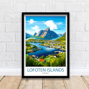 Lofoten Islands Norway Travel Print Wall Decor Wall Art Lofoten Islands Wall Hanging Home Décor Lofoten Gift Art Lovers Norwegian Art