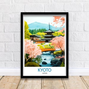Kyoto Japan Travel Print Wall Decor Wall Art Kyoto Landscape Wall Hanging Home Décor Japanese Culture Gift Art Lovers Scenic Print