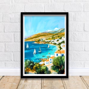 Crete Greece Travel Print Wall Decor Wall Art Crete Landscape Wall Hanging Home Décor Greek Island Gift Art Lovers Scenic Print