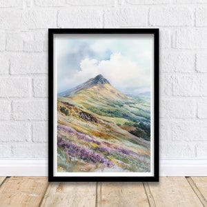 Pen y Fan Watercolor Travel Print Wall Decor Wall Art Pen y Fan Landscape Wall Hanging Home Décor Brecon Beacons Gift Art Lovers Scenic