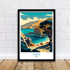 Crete Travel Print  | Crete Poster | Crete Wall Art | Crete | Greece Wall Art | Greece Poster | Greece Print | Greek Island | Crete Greece