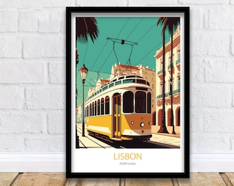 Impresión artística de Lisboa Arte mural de Lisboa / Póster de Lisboa / Arte de Lisboa / Impresión de Lisboa / Impresión de Portugal / Arte mural de Portugal / Póster de viaje / Lisboa