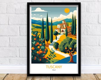 Tuscany Art Print  | Tuscany | Tuscany Poster | Tuscany Wall Art | Art Print | Italy Art Print | Tuscany Art | Tuscany Print | Tuscany Art