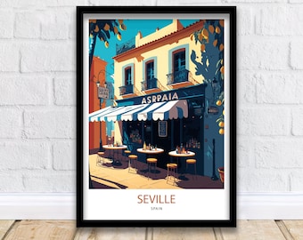 Seville Art Print  | Seville Wall Art | Seville Spain | Seville Poster | Seville | Spain Wall Art | Spain | Seville Art | Travel Poster