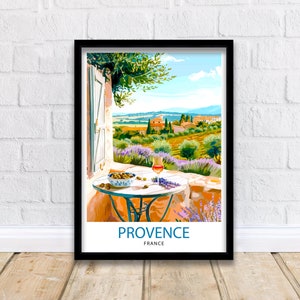 Provence France Travel Print Wall Decor Wall Art Provence Wall Hanging Home Décor Provence Gift Art Lovers French Art Lover Gift Print Art