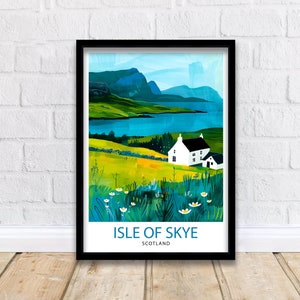 Isle of Skye Scotland Travel Print Wall Decor Wall Art Isle of Skye Wall Hanging Home Décor Isle of Skye Gift Art Lovers Scottish Art Lover