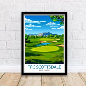 TPC Scottsdale Golfkurs Arizona Reise-Druck-Wand-Dekor-Wandkunst TPC Scottsdale Wandbehang Wohnkultur TPC Scottsdale Geschenk Kunstliebhaber