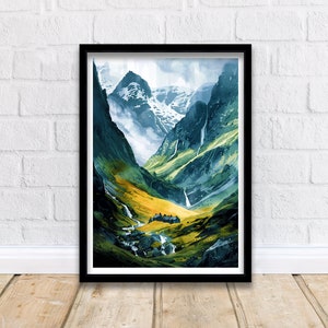 Glencoe Scotland Travel Print Wall Decor Wall Art Glencoe Wall Hanging Home Décor Glencoe Gift Art Lovers Scottish Art Lover Gift Print Art