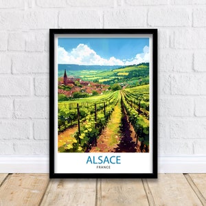 Alsace France Travel Print Wall Decor Wall Art Alsace Wall Hanging Home Décor Alsace Gift Art Lovers French Art Lover Gift Print Art