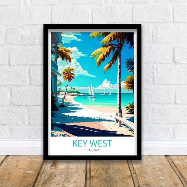 Vertical Key West Wall Art Etsy