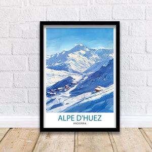 Alpe d&#39;Huez Print  Alpe d&#39;Huez Decor Alpe d&#39;Huez Poster Alpe d&#39;Huez Art Alpe d&#39;Huez Wall Art Gift for Skiing Fans Alpe d&#39;Huez Home Decor