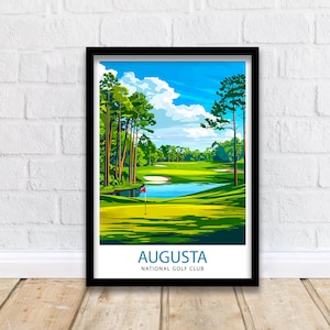 Augusta National Golf Club Georgia Travel Print Wall Decor Wall Art Augusta Wall Hanging Home Décor Augusta Gift Art Lovers Golf Art Lover