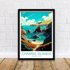 Channel Islands National Park Travel Print| California Wall Decor Home Living Decor National Parks Illustration Travel Poster Gift