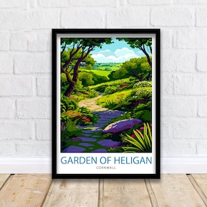 The Lost Gardens of Heligan Cornwall Travel Print Wall Decor Wall Art Heligan Gardens Wall Hanging Home Décor Heligan Gardens Gift Art