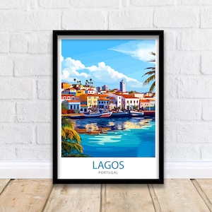 Lagos Portugal Travel Print Wall Decor Wall Art Lagos Wall Hanging Home Décor Lagos Gift Art Lovers Portuguese Art Lover Gift Print