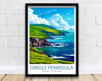 Dingle Peninsula Ireland Travel Print Wall Decor Wall Art Dingle Peninsula Wall Hanging Home Décor Dingle Gift Art Lovers Irish Art Lover