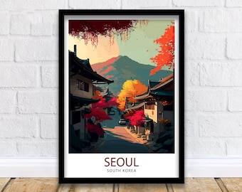Seoul stadsbild | Korea reseaffisch