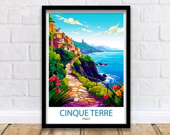 Cinque Terre Italy Travel Print  Cinque Terre Wall Decor Cinque Terre Poster Italy Travel Prints Cinque Terre Art Print Cinque Terre
