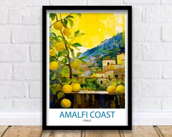 Amalfi Italy Travel Print  Amalfi Wall Decor Amalfi Poster Amalfi Art Print Amalfi Wall Art Amalfi Home Living Decor Gift for Amalfi