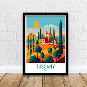 Tuscany Art Print  | Tuscany | Tuscany Poster | Tuscany Wall Art | Art Print | Italy Art Print | Tuscany Art | Tuscany Print | Tuscany Art