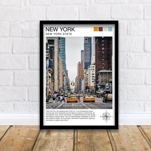 New York Travel Print| New York Wall Decor New York Poster USA Travel Prints New York Art Print New York Illustration New York Wall Art