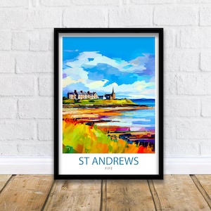 StAndrews Fife Reise-Druck StAndrews Wanddekor StAndrews Poster Schottland-Reise