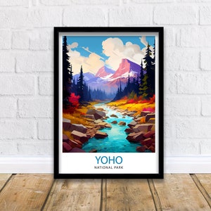 Yoho National Park Print| Canadian Rockies Art Yoho Landscape Poster British Columbia Wall Art Nature Travel Decor Wilderness Gift