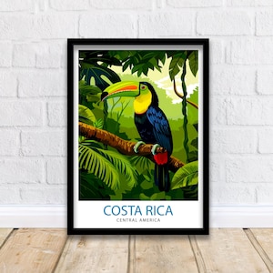 Costa Rica Travel Print Wall Decor Wall Art Costa Rica Wall Hanging Home Décor Costa Rica Gift Art Lovers Central America Art Lover Gift