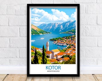Kotor Montenegro Travel Print Wall Decor Wall Art Kotor Wall Hanging Home Décor Kotor Gift Art Lovers Montenegrin Art Lover Gift Print Art
