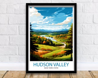 Breakneck Ridge the Hudson Valley Art Print Travel Poster - Etsy